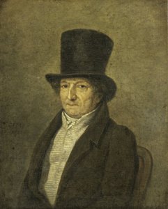 Retrato de Jean Bernard, coleccionista de arte y pintor en Ámsterdam de Gerrit Jan Michaëlis