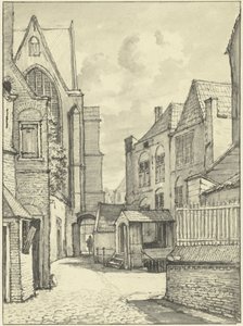 El St. Janskerk o Grote Kerk en Gouda de Gerrit Lamberts