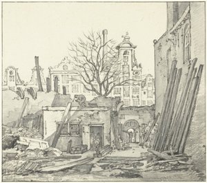 La demolición de la Casa de las Indias Occidentales en Amsterdam de Gerrit Lamberts
