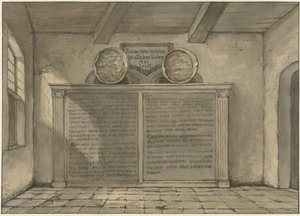 Dos lavabos de cobre en la iglesia de Loosduinen