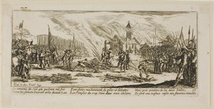 La Estaca, lámina trece de Las grandes miserias de la guerra de Gerrit Lucasz van Schagen
