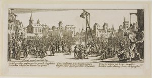 El Estraperlo, lámina diez de Las grandes miserias de la guerra de Gerrit Lucasz van Schagen