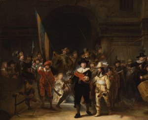 Copia de La Guardia Nocturna
La compañía del capitán Frans Banning Cocq y el teniente Willem van Ruytenburch, conocida como "La guardia nocturna