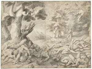 Sansón tras derrotar a los filisteos de Gerrit Pietersz. Sweelink