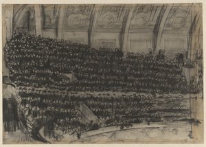Espectadores en las gradas del Circo Carré de Gerrit Willem Dijsselhof