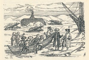 Barents en el Ártico: Cabaña en la que pasamos el invierno de Gerrit de Veer