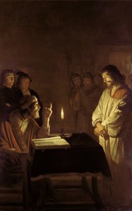 Cristo ante el sumo sacerdote, 1617