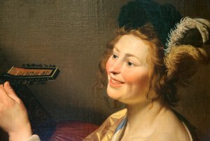 Jugador de Laúd, 1624 de Gerrit van Honthorst