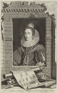 Retrato de Elizabeth Stuart, Reina de Bohemia de Gerrit van Honthorst