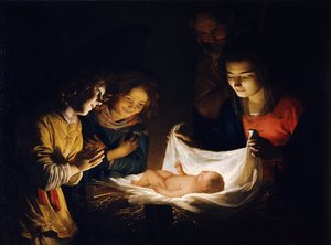 La adoración del Niño Jesús, c. 1620