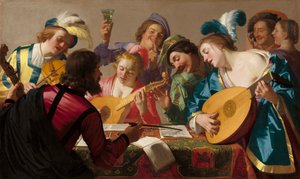 El concierto, 1623 de Gerrit van Honthorst