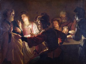 La negación de San Pedro, c.1620 de Gerrit van Honthorst