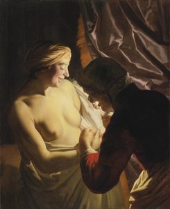 La Caza de Pulgas, c. 1620 de Gerrit van Honthorst