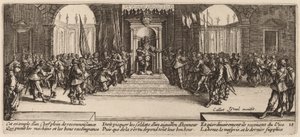 Distribución de recompensas de Gerrit van Schagen after Jacques Callot
