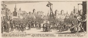 El estrapado de Gerrit van Schagen after Jacques Callot