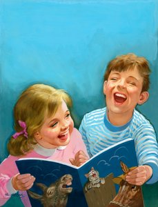 Niños riendo