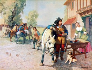 Cuatro cavaliers camino de Londres en busca de un perro que se convirtió en el primer King Charles Spaniel
