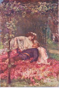 The wanton lady, Cuentos de la Reina de las Hadas publicados por George Harrap and Company de Gertrude E. Demain (after) Hammond
