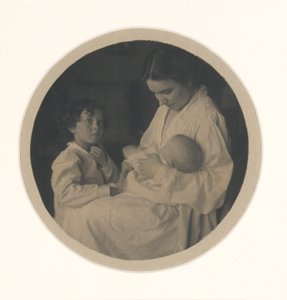 Nancy, Paul (a los 3 años y medio) y Claire (a los 5 meses) de Gertrude Käsebier
