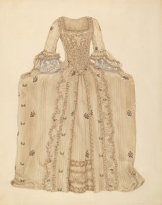 Vestido de seda brocado, c. 1939 de Gertrude Lemberg