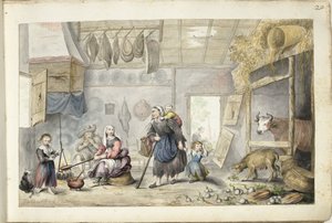 Interior de una granja (Caridad o Pobreza)