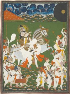 Maharana Bhim Singh en procesión de Ghasi