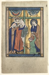 Miniature Excised from the "Potocki Psalter": The Deposition de Gherardo Starnina