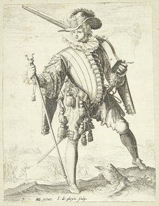 Soldado con escopeta (arkebuse) de Gheyn, Jacques II de