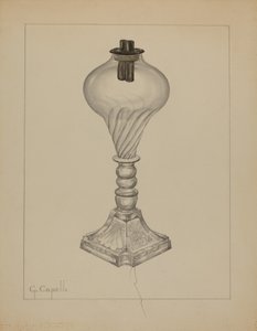 Lámpara, c. 1937 de Giacinto Capelli
