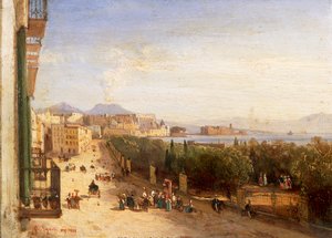 Riviera de Chiaia desde el Palacio Esterhazy de Giacinto Gigante