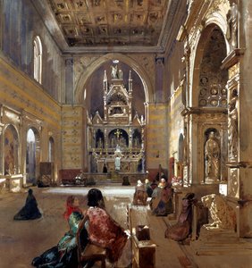 Interior de la Iglesia de San Giovanni a Carbonara de Giacinto Gigante