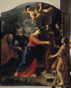 La Visitación. La Virgen María visita a Isabel de Giacinto Gimignani or Gemignano