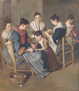 La escuela de niñas de Giacomo (1698 1767) Ceruti