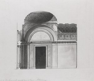 Diseño de gabinete para el Duque de Serracapriola en Petersburgo de Giacomo Antonio Domenico Quarenghi