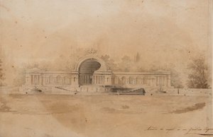 Estudio de un arco para Tsarskoye Selo de Giacomo Antonio Domenico Quarenghi