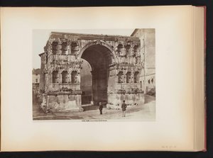 Arco de Jano en Roma, Italia Roma. Arco di Giano quadrifronte (título sobre objeto) de Giacomo Brogi