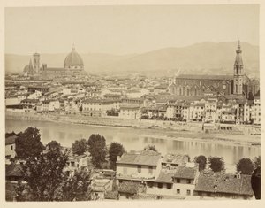 Florencia. Panorama de Giacomo Brogi
