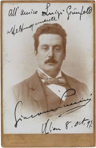 Retrato del compositor Giacomo Puccini 1858-1924, 1897