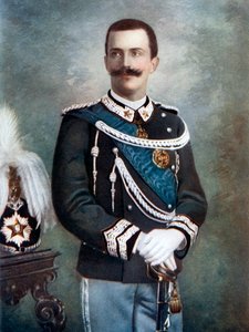 Víctor Manuel III, Rey de Italia, finales del siglo XIX-principios del siglo XX de Giacomo Brogi