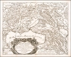 Mapa de la Pequeña Tartaria de 1684 por Giacomo Cantelli da Vignola de Giacomo Cantelli