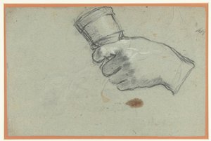 Una mano sosteniendo una campana de Giacomo Cavedone