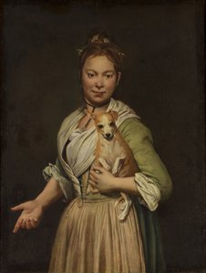 Una Mujer con un Perro, 1740s