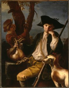 G.F.Cipper conocido como Il Todeschini, Cazador descansando