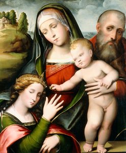 El matrimonio místico de Santa Catalina de Giacomo Francia