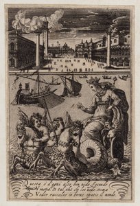 Vista de la Plaza de San Marcos, Venecia (grabado) de Giacomo Franco