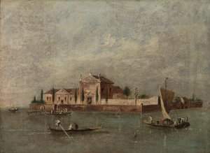 Isla de la Santísima Virgen del Rosario de Giacomo Guardi