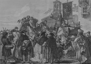 El dentista charlatán, 1765 de Giacomo Leonardis