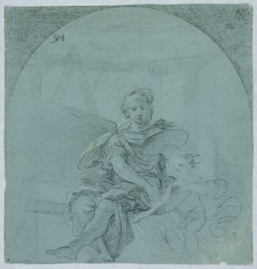 Diseño para Alegoría de la Pintura de Giacomo Zampa