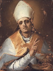 San Januario (óleo sobre cobre) de Giacomo del Po