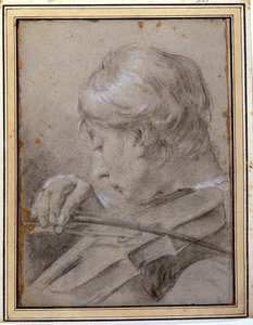 El violinista. G. P. Piazzetta (1683 - 1754). Milán, Brera de Giambattista Piazzetta